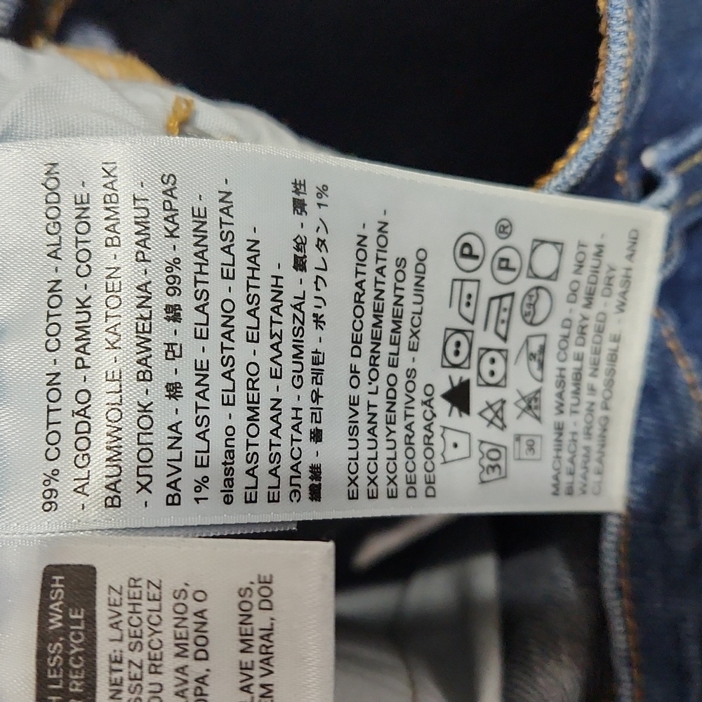 Levi's 501® Original Fit High Rise Women's Shorts Midnight Distressed Wash 24 - Picture 7 of 12